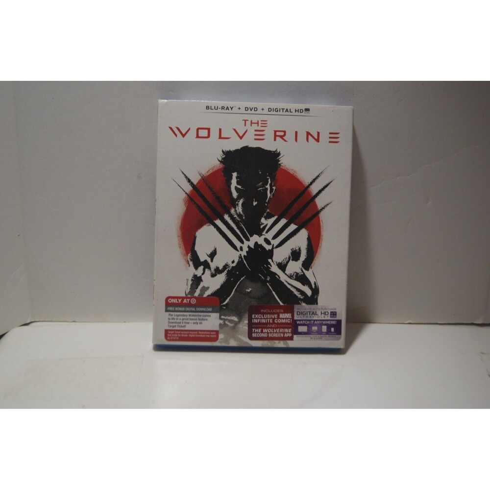 The Wolverine (Blu-ray DVD+Digital 2013) Marvel MCU Movie Hugh Jackman w/Slipcov